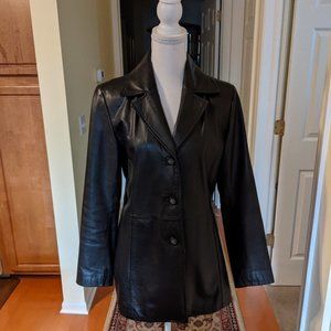 JLC New York Leather Coat Jacket